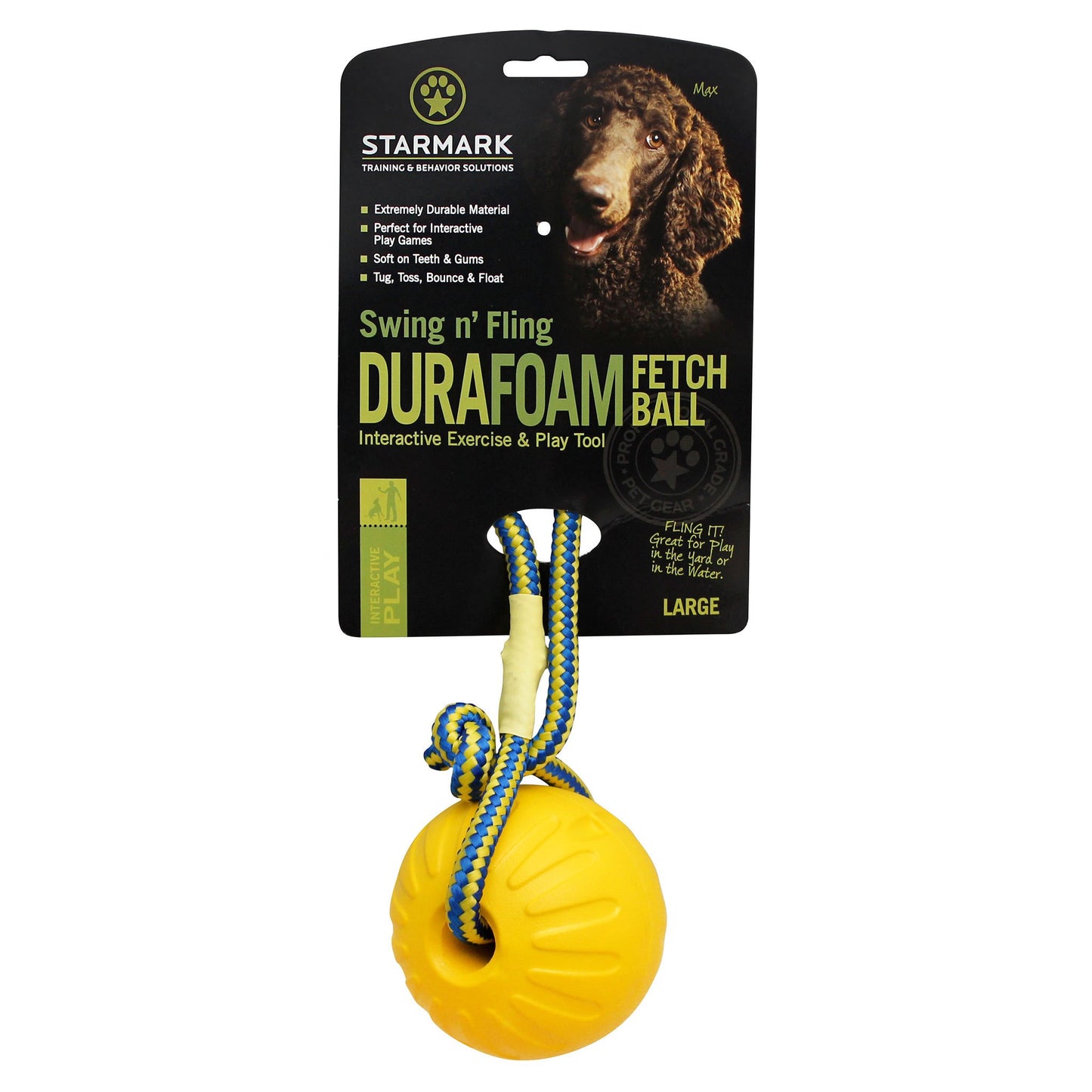 Starmark Swing 'n Fling DuraFoam Ball Dog Toy