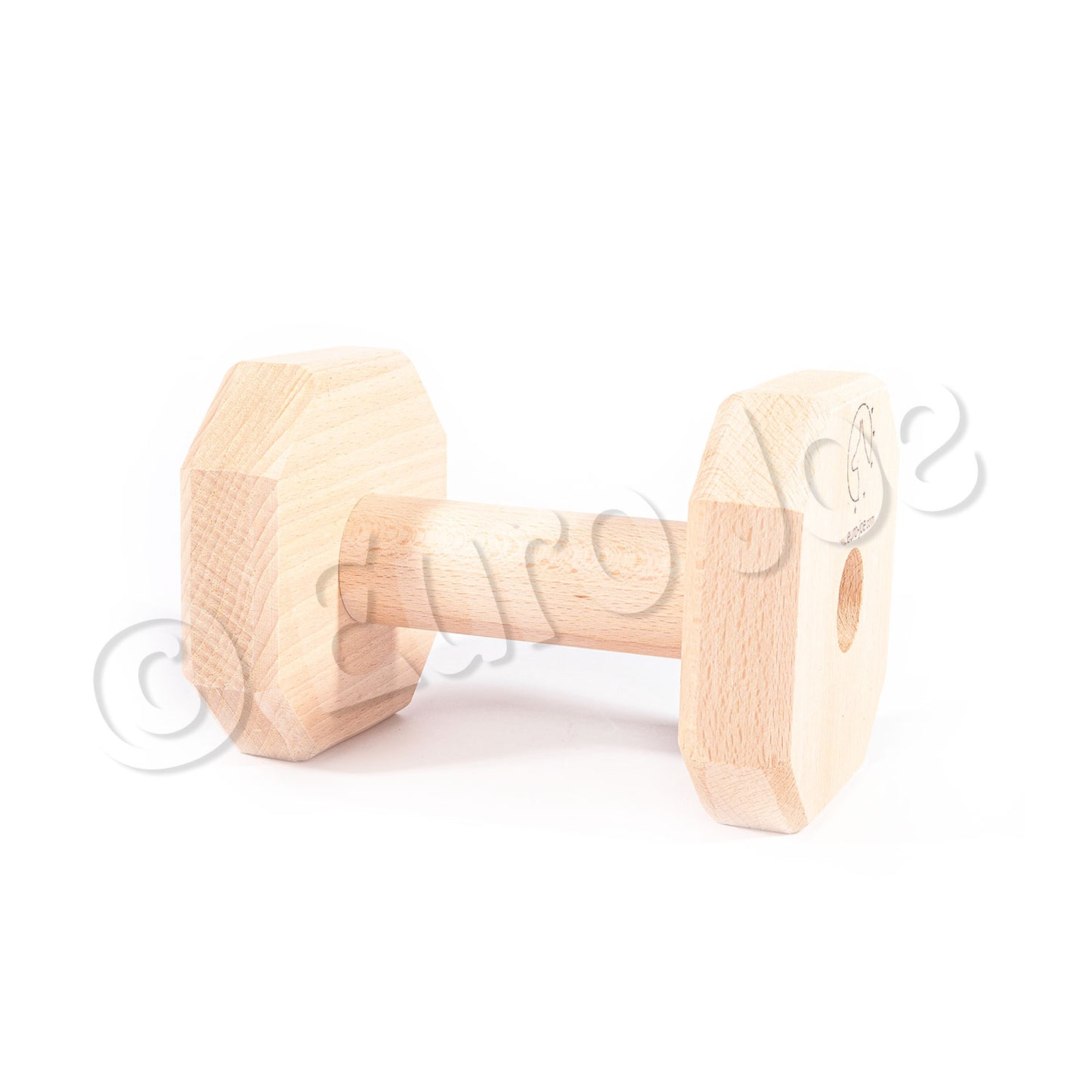 Euro Joe Wooden Dumbbell with Wire Rod, 650gm