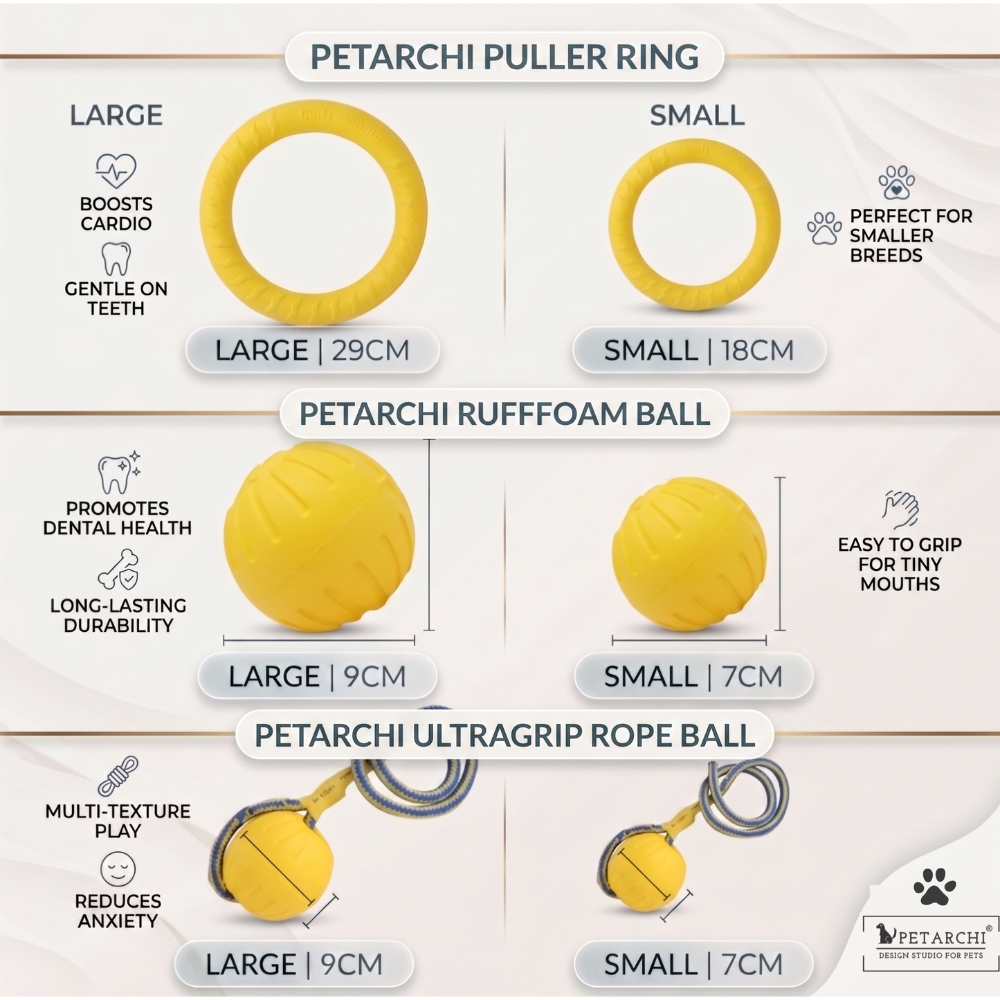 Petarchi Ruff Foam Puller Ring