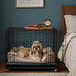 Petarchi Wire Crate with Stand and Wheels