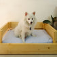 Petarchi Cooper Dog Bed (Natural Wood)